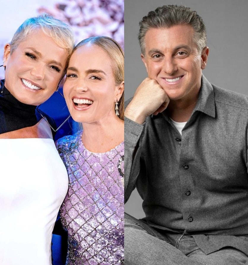 Xuxa, Angélica e Luciano Huck (Foto: Montagem/EM OFF)