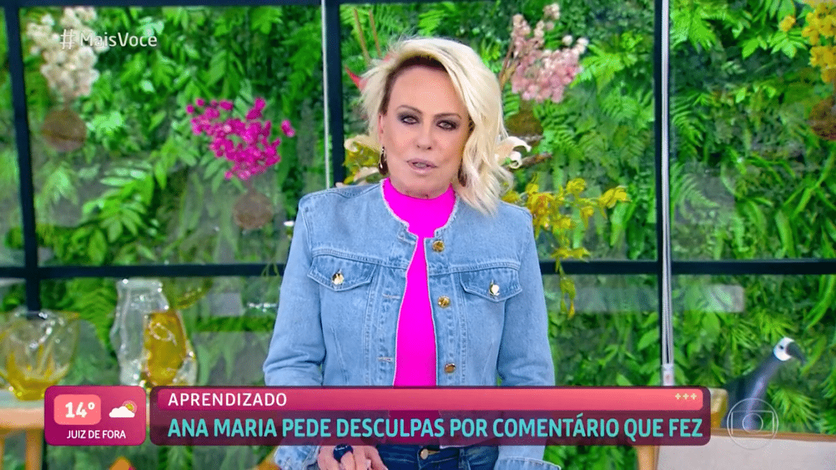 Ana Maria Pede Desculpas Ao Vivo Por Usar Termo Racista No Mais Voc