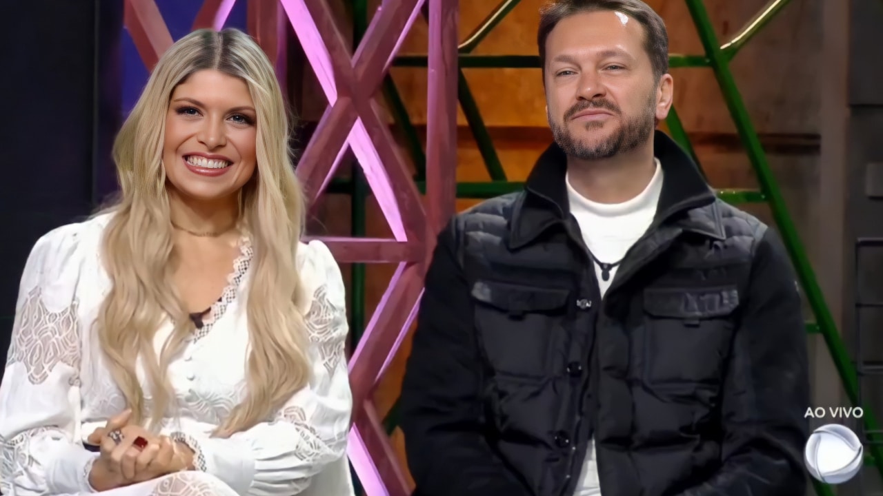 Adryana Ribeiro e Albert Bressan no 'Power Couple 6' (Foto: Reprodução/Record)