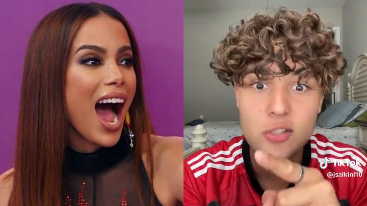 Anitta e Tiktoker (Foto: Reprodução/Instagram - Montagem/EM OFF)