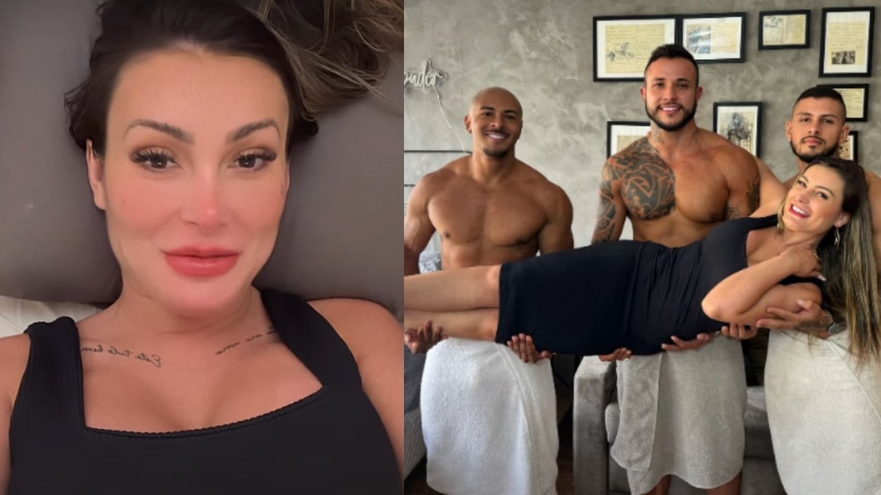 Andressa Urach diz estar acabada após gravar com três homens e aconselha  mulheres | Famosos | EM OFF