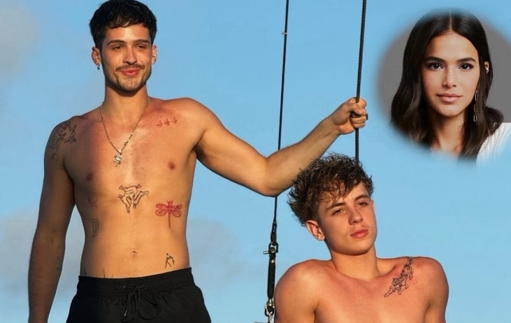 João Guilherme, Juliano Floss e Bruna Marquezine