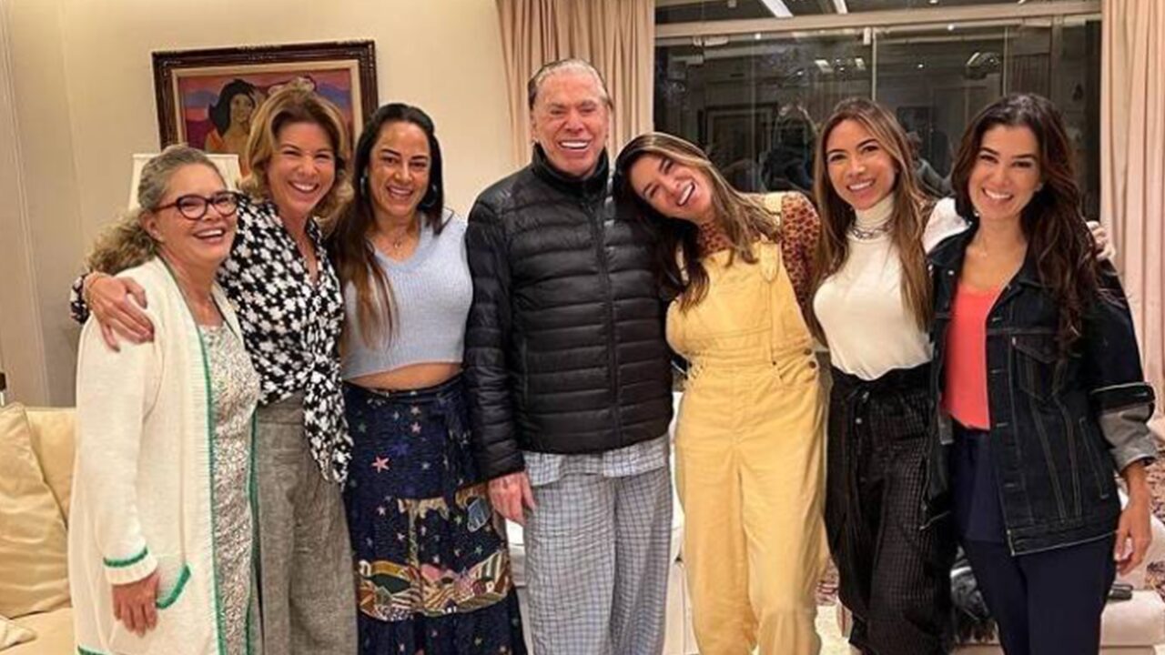 Silvio Santos com as seis filhas - Foto: Reprodução