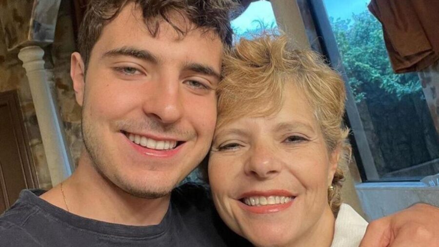 João Augusto e a mãe