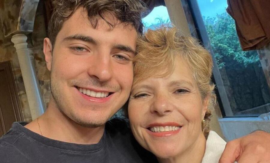 João Augusto e a mãe