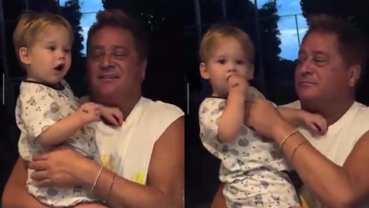 VÍDEO_ Leonardo é acusado de dar álcool ao neto de 1 ano e atitude revolta fãs